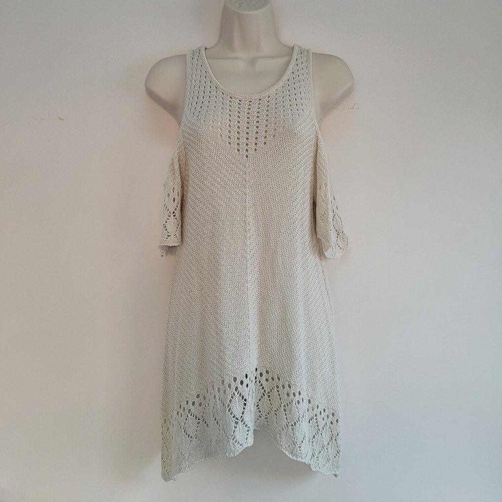 Lauren Conrad Woman's Beige Knit Sweater Tunic